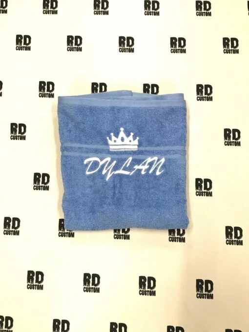 Personalised Crown Baby Towel
