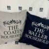 The household pillow blue and grey together 1