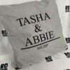 couple cushion grey and black