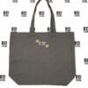 plain grey bag initials and sun icon 1