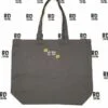 plain grey bag initials and sun icon 1