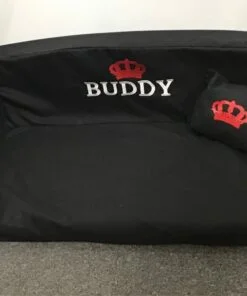 full bed picture black with red crown buddy white