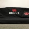 full bed picture black with red crown buddy white 3