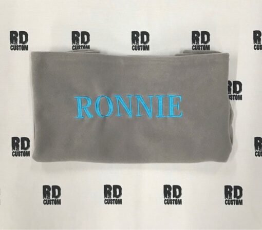 grey with light blue stitching ronnie