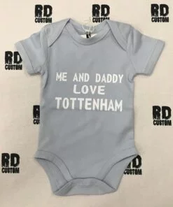 Me And Daddy Love Football Baby Vest
