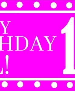 ASAILIA BIRTHDAY BANNER pink AND WHITE POKER DOT scaled
