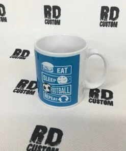 Eat Sleep Football Repeat Mug