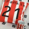 frankie 21 red and white with matching mug 2