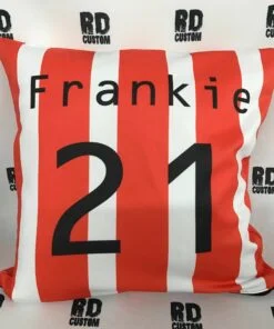 Striped Football Cushion