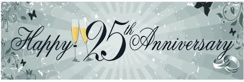 25th Anniversary Banner - Personalised | RD Custom