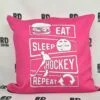 pink eat sleep hockey repeat